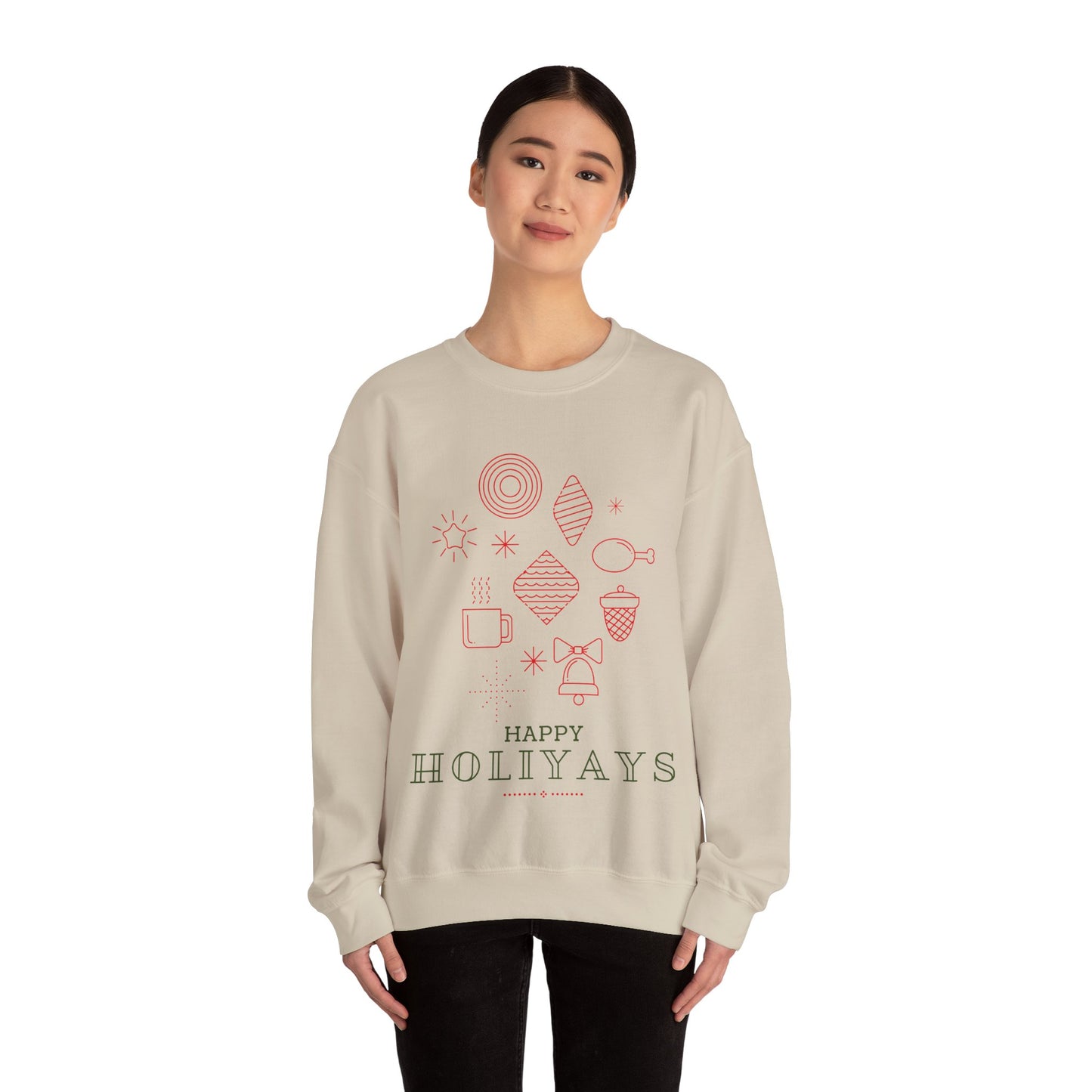 Unisex Heavy Blend Crewneck Sweatshirt Happy Holiyays 🎉✨