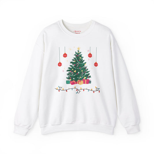 Unisex Heavy Blend Crewneck Sweatshirt Watercolor Christmas Tree 🎄✨🎁