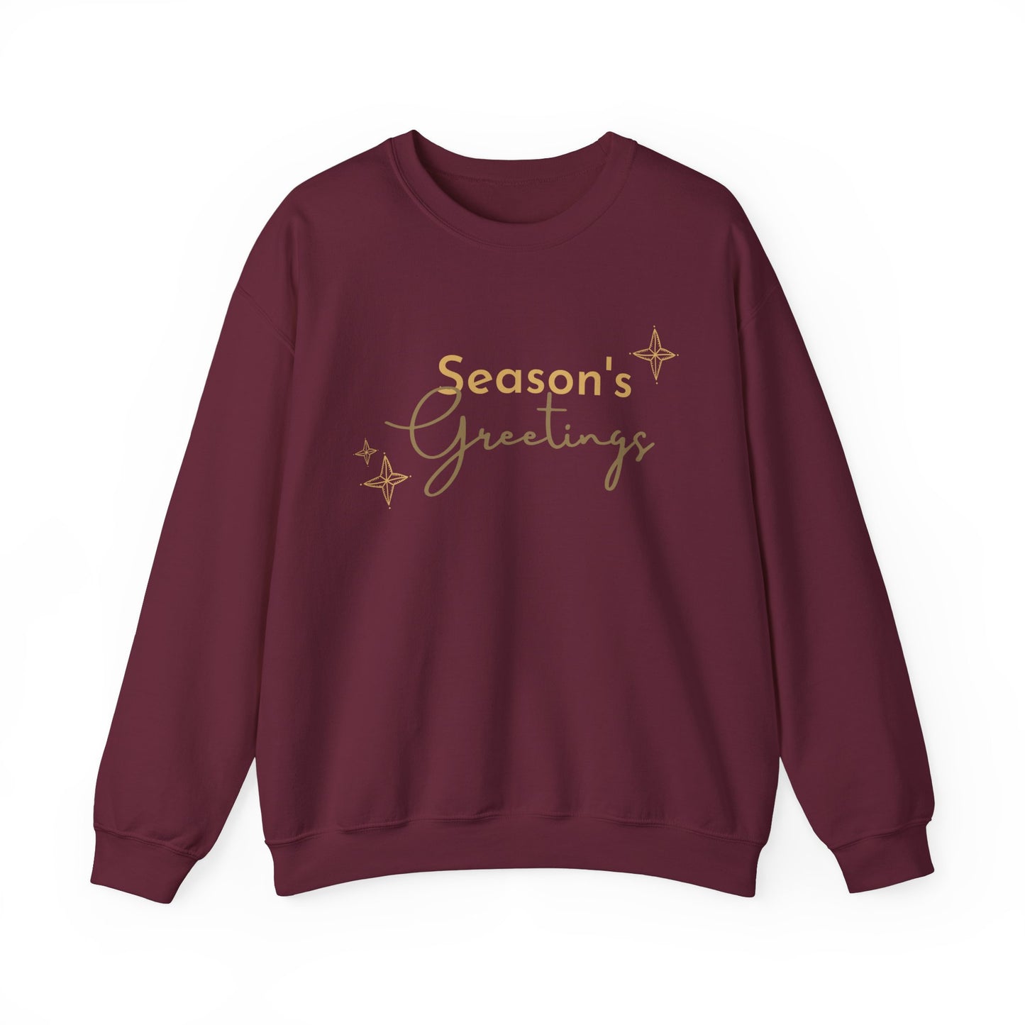 Unisex Heavy Blend Crewneck Sweatshirt Elegant Seasons Greetings ✨🎄