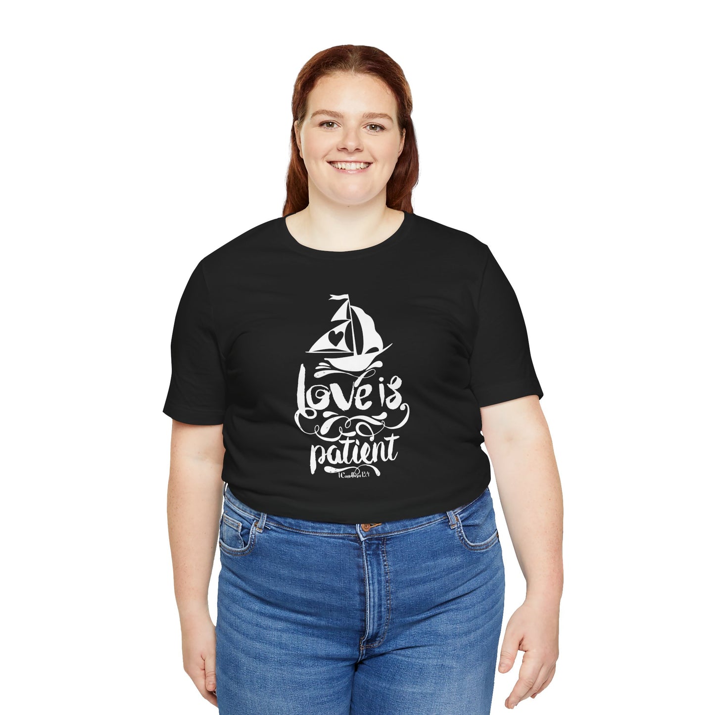 Love Is Patient Corinthians 13:4 Unisex Jersey Short Sleeve Tee