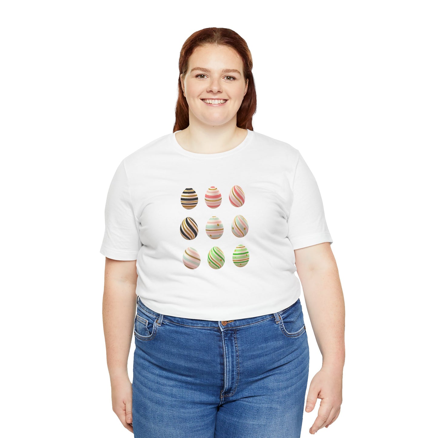 Egg-stravaganza Colorful Easter Egg Trio Unisex Jersey Short Sleeve Tee