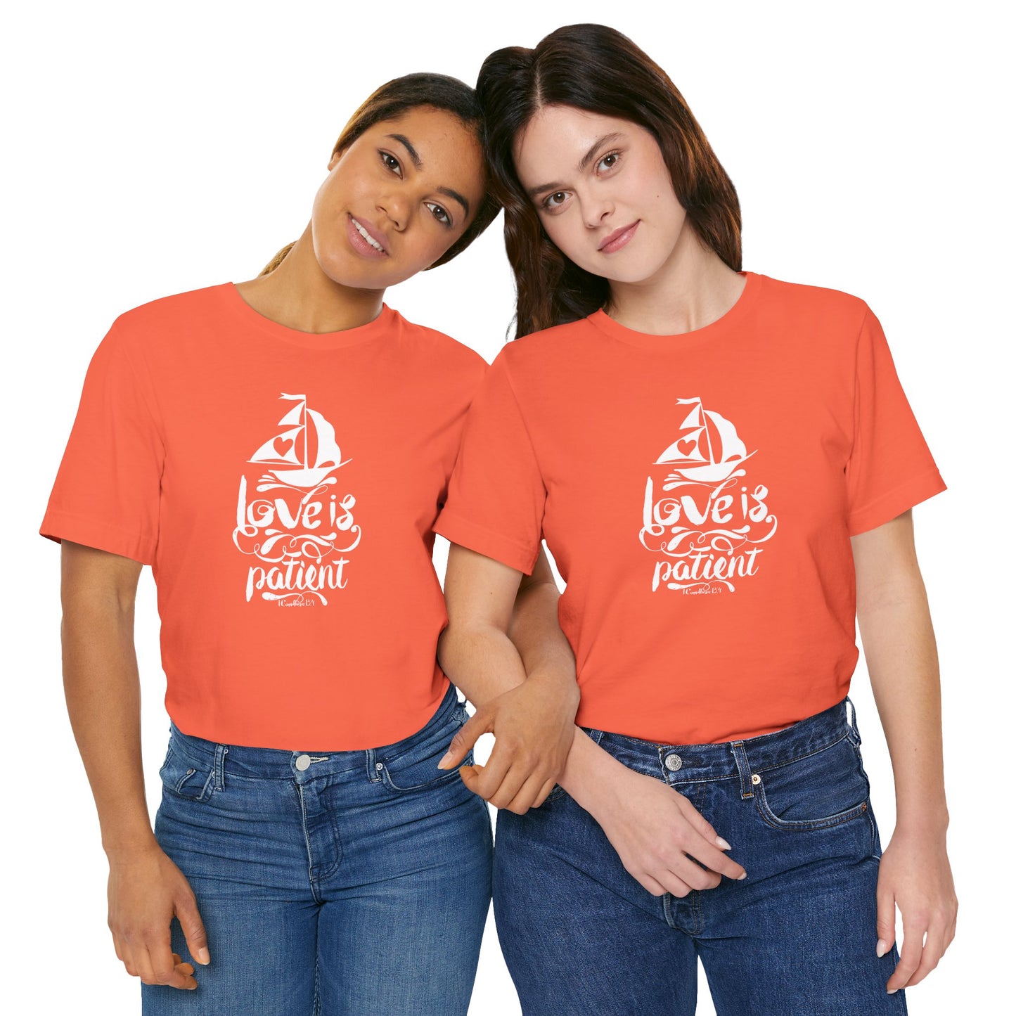 Love Is Patient Corinthians 13:4 Unisex Jersey Short Sleeve Tee