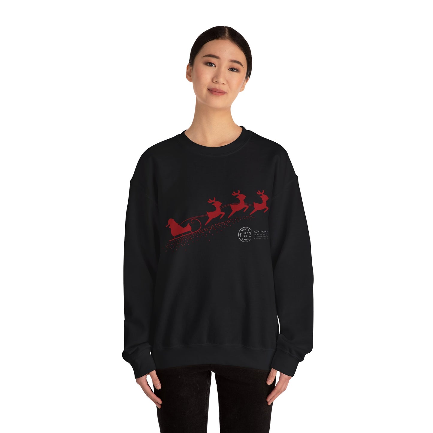 Unisex Heavy Blend Crewneck Sweatshirt  Santa's Sleigh Adventure 🎅✈️❄️