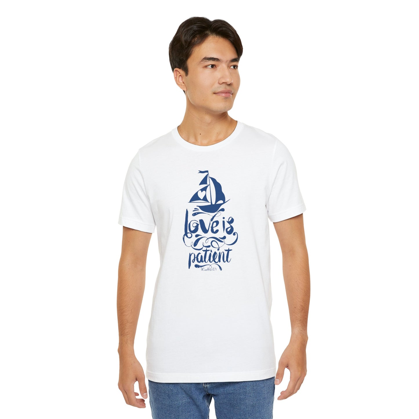 Love Is Patient Corinthians 13:4 Unisex Jersey Short Sleeve Tee