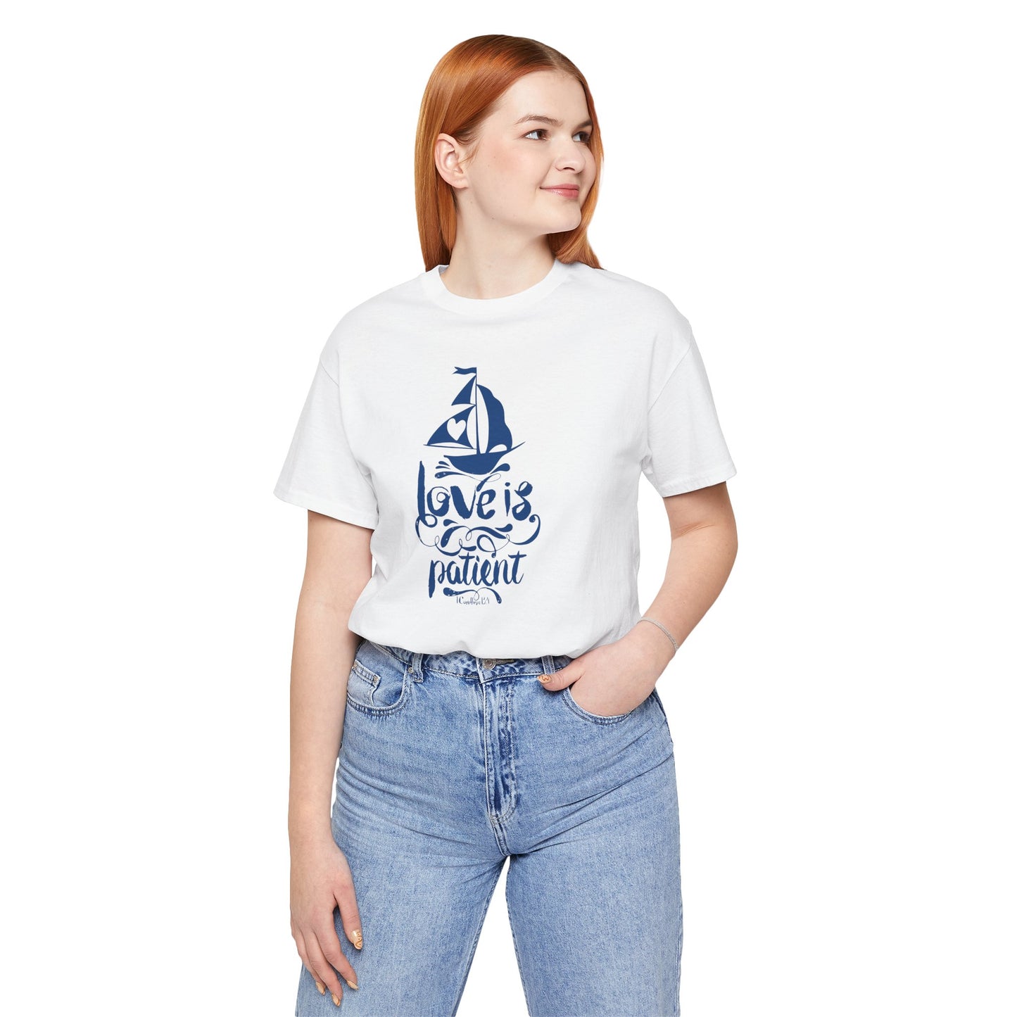 Love Is Patient Corinthians 13:4 Unisex Jersey Short Sleeve Tee