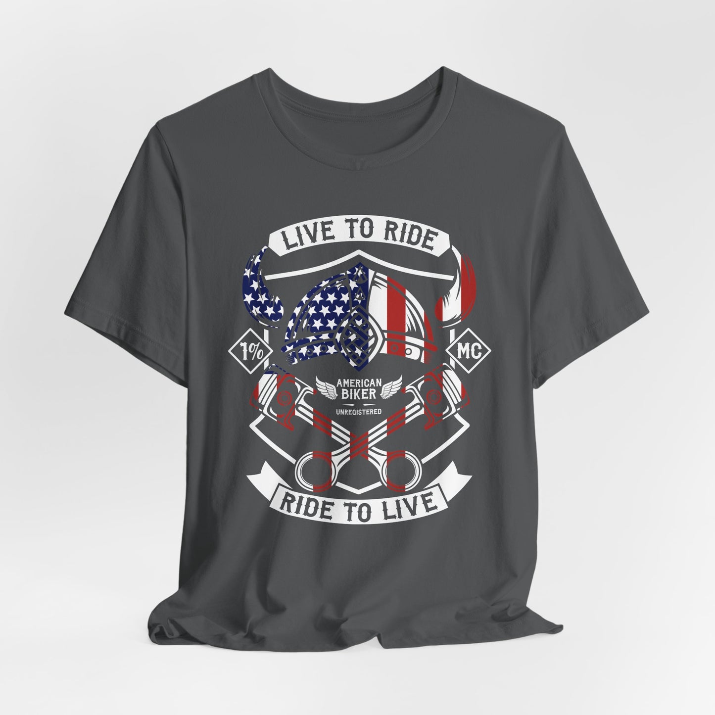 Live To Ride Ride To Live 1% MC Unisex Jersey Short Sleeve Tee