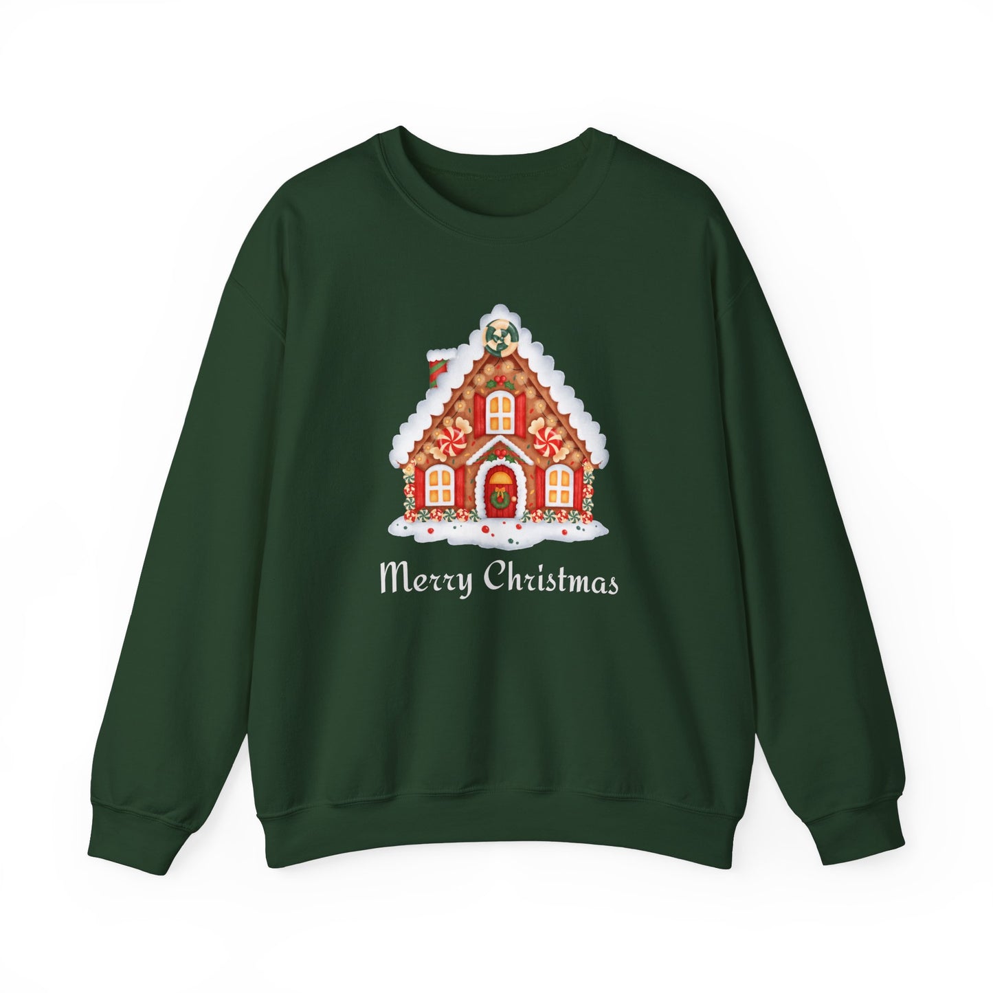 Christmas Gingerbread House 🎄🍬✨ Unisex Heavy Blend Crewneck Sweatshirt