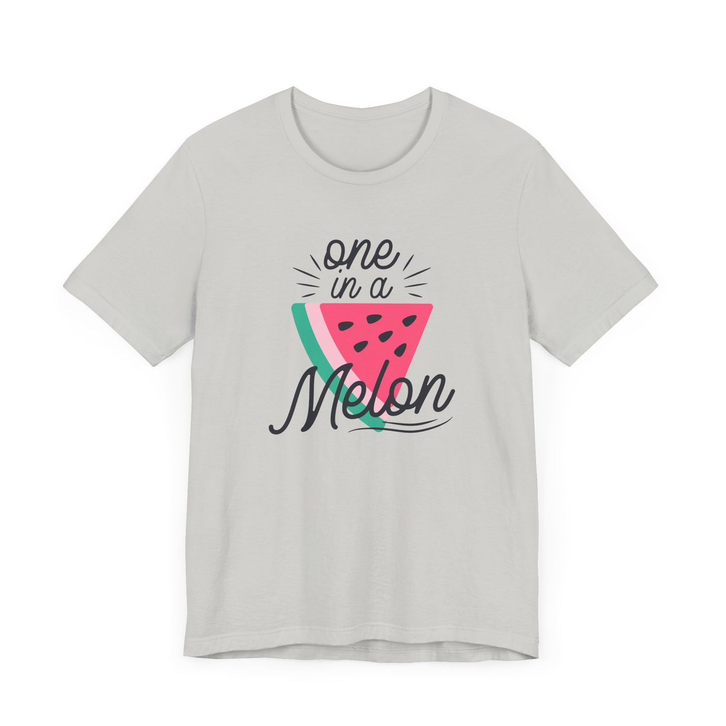 Unisex Jersey Short Sleeve Tee Soft Cotton "One In A Melon" Watermelon Print