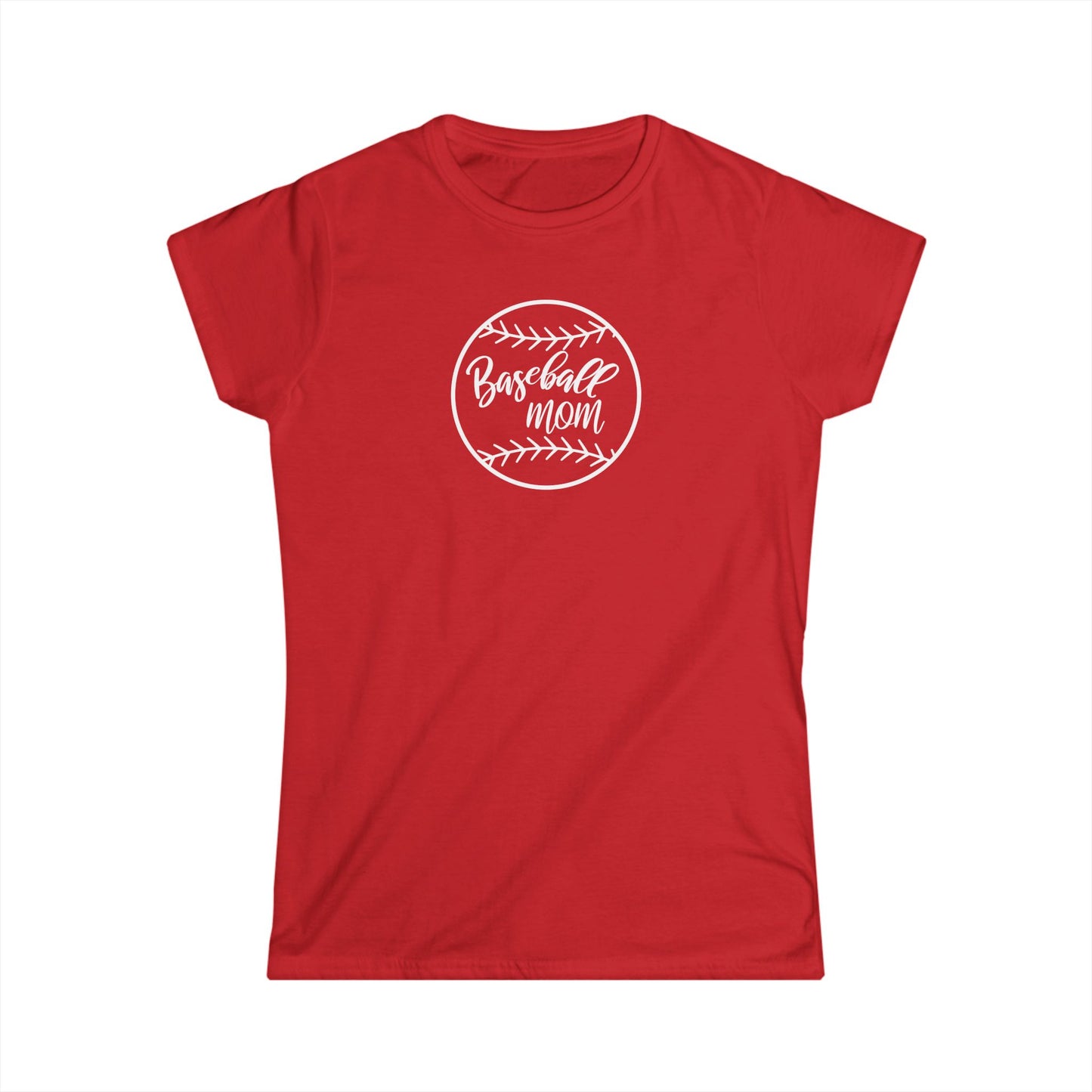 Baseball Mom Women's Softstyle Tee