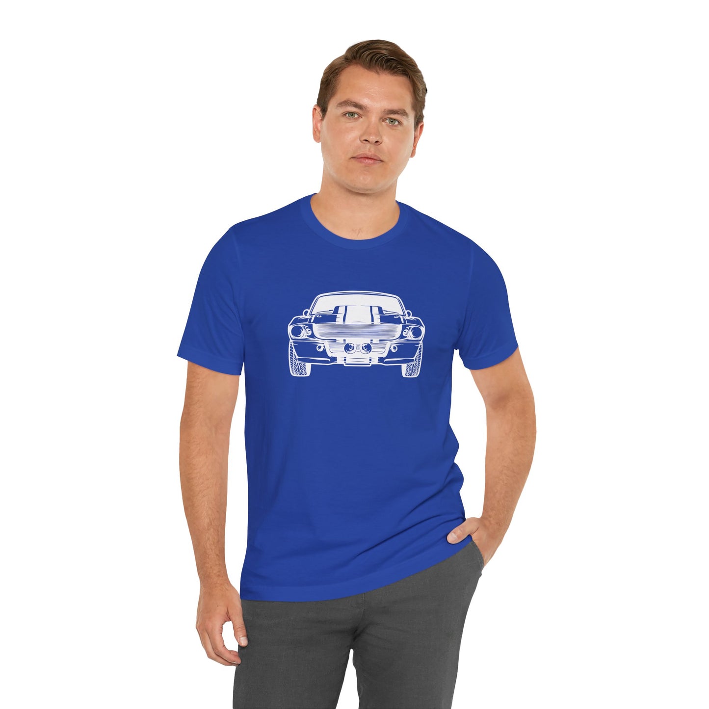 1967 Shelby Mustang GT500 Fastback Men's Jersey Short Sleeve Tee