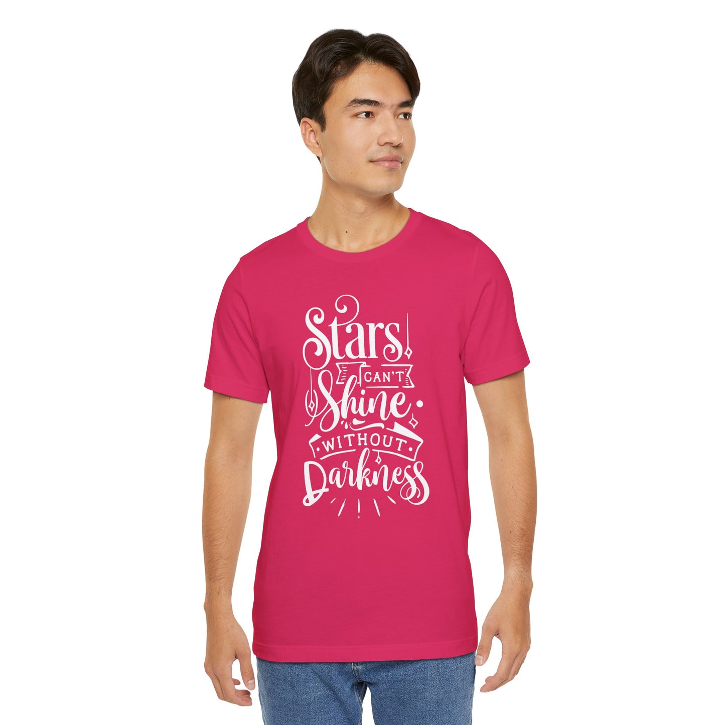 Stars Can't Shine Without Darkness Unisex Jersey Short Sleeve Tee