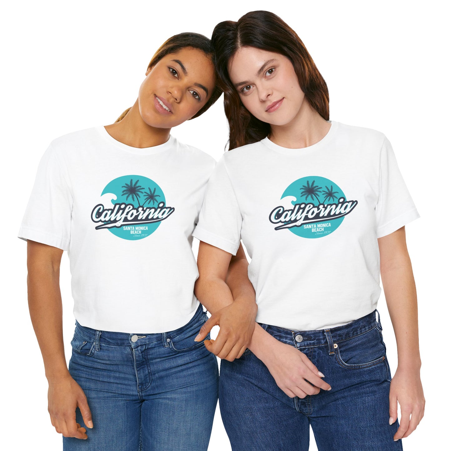 California Santa Monica Beach Unisex Jersey Short Sleeve Tee