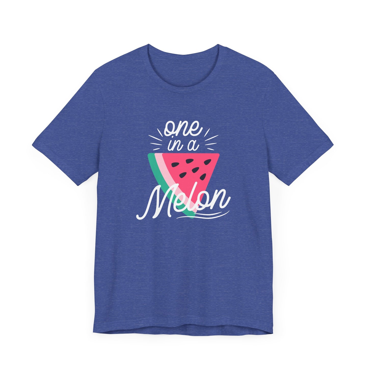 Unisex Jersey Short Sleeve Tee "One In A Melon" Watermelon Print